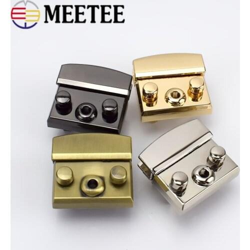 2/4pcs Women Alloy Handbag Bag Buckle Twist Turn Lock Snap For DIY Replacement Bags Purse Clasp Closure Parts Accessories E6-20