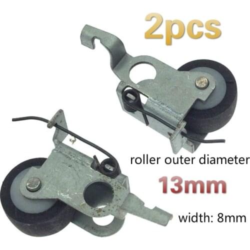 2pcs 13mm with iron frame belt pulley rubber audio pressure recorder cassette deck pinch roller for tape recorder Stereo player