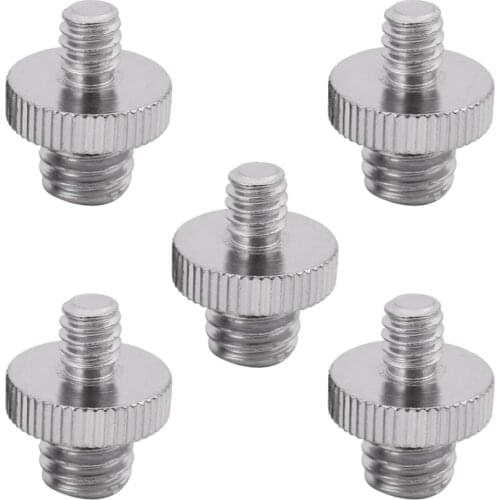 5 Pieces Metal Threaded Screw Adapter Tripod Screw Converter for DSLR Camera,Tripod,Monopod,Shoulder Rig,Light Stand,Camera Cage