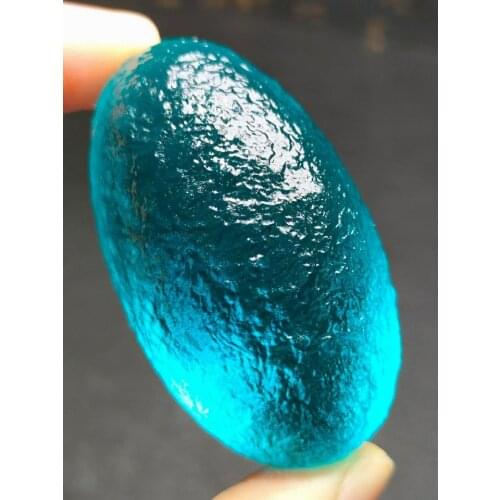 50-60g BLUE GEM MOLDAVITE Meteorite Impact Glass Czech