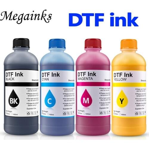 500ML / 4PC DTF For Dirent printer film heat transfer for Epson L1800 L800 L805 DX5 DX7 I3200 I4720 I5113 Printhead BK C M Y