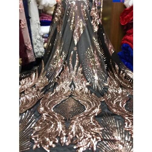 African lace fabric with sequins Nigeria French lace fabric 2021 high quality sequins lace sequins wedding use J36671