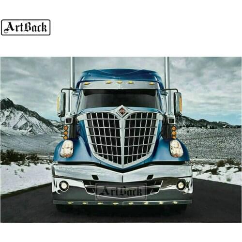 Diamond Mosaic Truck Full Square 5d diy Diamond Painting Mountain Car Cross Stitch 3d Diamond Embroidery Home Decor