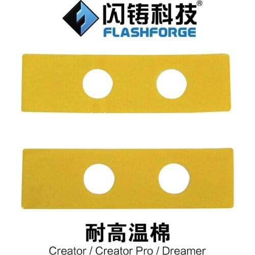 Flashforge 3D printer parts Creator Pro dreamer nozzle temperature cotton Replacement Ceramic Insulation Tape