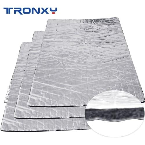 Tronxy 3D Printer Parts Heat Insulation Pads 200mm/300mm Foil Self-adhesive Insulation Cotton 3D Printer Heating Bed Sticker