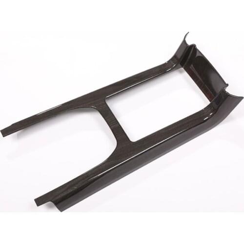 For Land Rover Discovery Sport Car-Styling Luxury Interior Accessory Chrome Gear Shift Panel Trim Sticker dark Wood Grain 2015