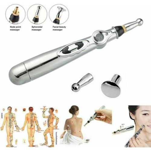 Electronic Acupuncture Pen Electric Meridians Laser Therapy Heal Massage Pen Meridian Energy Pen Relief Pain Tools