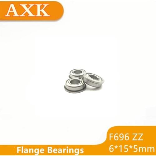 2021 Special Offer 10pcs/lot F696zz 6*15*17*5*1.2mm F696 Zz 6x15x5mm Flange Bearing Deep Groove Ball Mini Brand New