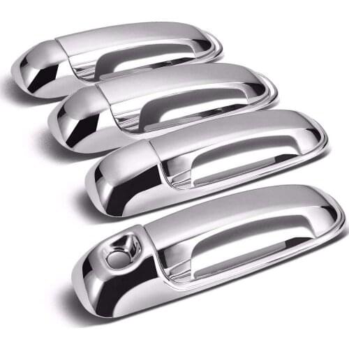 Chrome Door Handle Covers for Dodge DAKOTA 2005-2011 / DURANGO 2004-2009 / RAM 1500 2500 3500 2002-2008 - WITHOUT Passenger Key