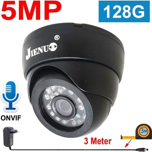 JIENUO IP Camera WIFI 128G Cctv Audio IR Ipcam Security Surveillance Video Cam Infrared Night Onvif P2P HD Wireless Home Camera