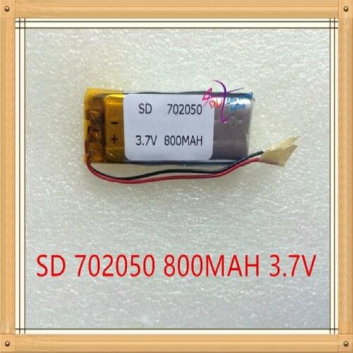 Liters of energy quality authentic 3.7V polymer lithium battery 702050 800MAH driving recorder recorder wireless headset