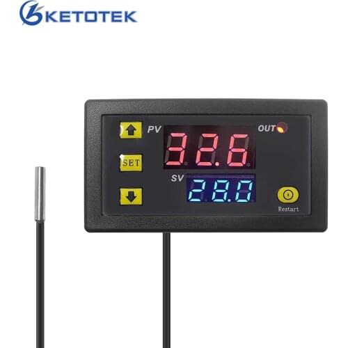 KT3003 W3230 Mini Temperature Controller -55~120C Heating/Cooling Thermostat Regulator 10A/220V/20A 12V 24V Thermoregulator