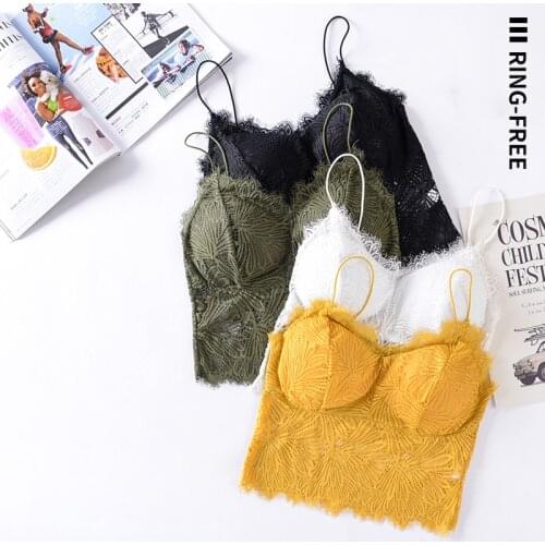 New Arrival Women Push Up Wireless Lace Bra Top Women Plus Size Bralette Lingerie Full Cup Hot Sale Underwear