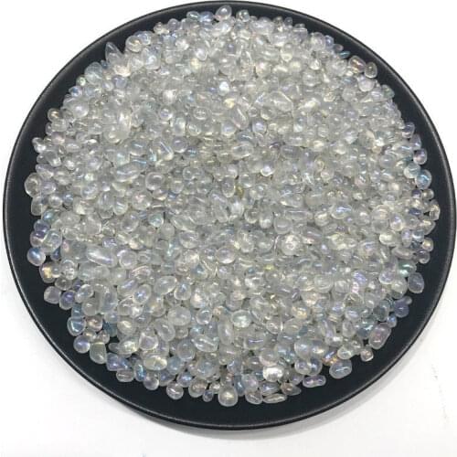 NEW 50g 5-7mm White Artificial Moonstone Gemstone Stone Minerals Specimen C990 Stones and Crystals