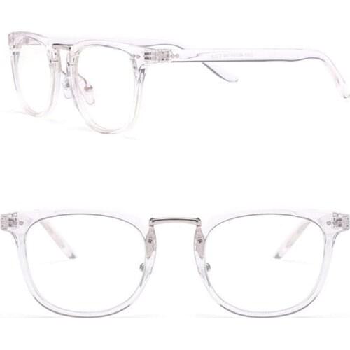 Vintage Clear Transparent Eyeglass Frames Full Rim Rx able myopia man women Glasses Eyewear Rx able come with clear lenses