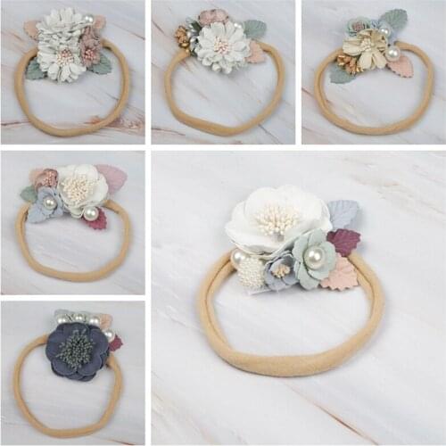 Flower Newborn Baby Headband Elastic Kids Baby Girl Headbands Hair Band Child Haarband Baby Hair Accessories Photography Props