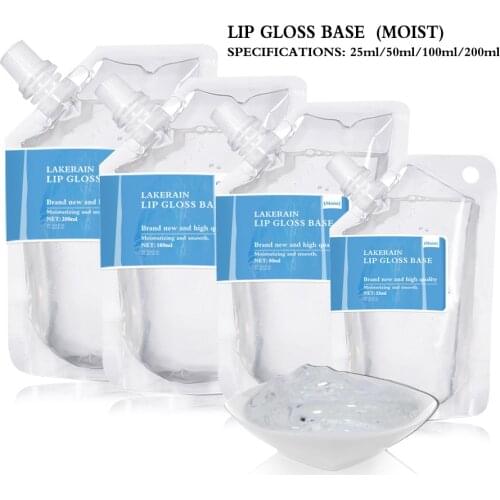 Vegan Clear Lip Gloss Base Oil for DIY Lip Gloss Making Raw Material Gel Non-Stick Moisturizing Base Liquid Lipstick Wholesale