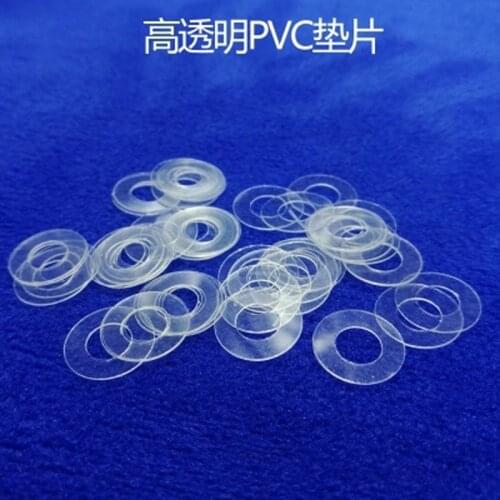 100pcs M3 PVC Washers Flat gasket Transparent Plastic rubber insulation washer Thin screw hard meson Outer diameter 5mm-8mm
