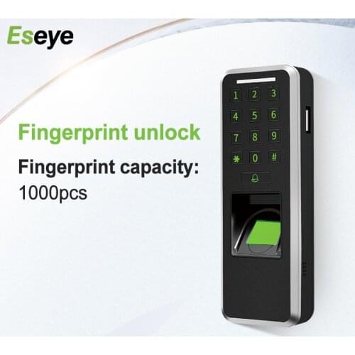 Eseye Fingerprint Access Control Password Keypad Rfid Door Access Control System Kits Stand-Alone Equipment Digitals Door Lock