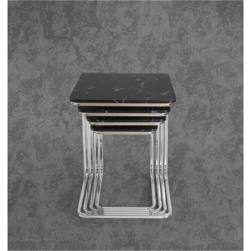 Modern Black Marble-Vegas Zigon coffee table coffee tables table basse furniture living room table