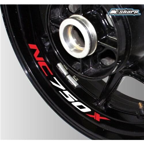 Motorcycle Styling Wheel Hub Tire Sticker Car Accessories Decorative logo Decal For Honda NC750X nc 750x