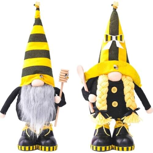 Telescopic Bumble Bee Gnome Scandinavian Tomte Nisse Swedish Elf Farmhouse Decor