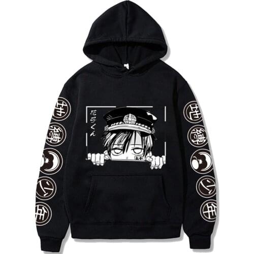 Hot Anine Harajuku Toilet-Bound Hanako-kun Hoodie Loose Casual Hip Hop Man And Woman Clothes Top Fashion Autumn Hoodie Unisex