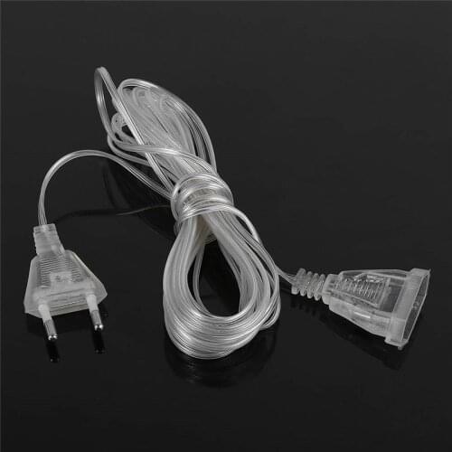 3M Power Garland Extension Lengthened Line Cable EU Plug 220V/US Plug 110V Extender Wire For Christmas Lights Wedding Decoration