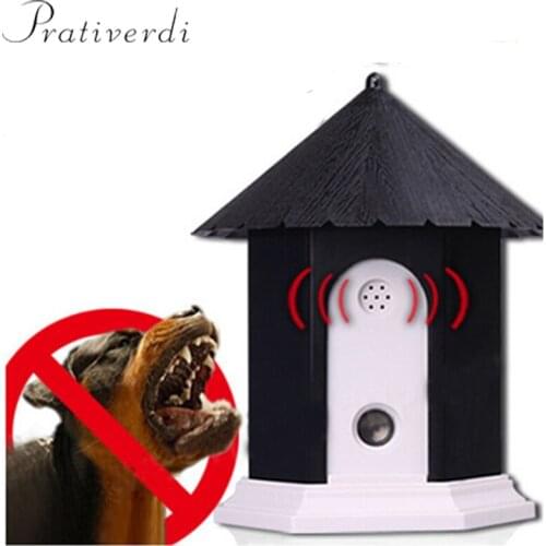 Outdoor Ultrasonic Stop Barking Dog Device Dog Training Cabin Bark 50 Feet Control Repeller Dog Waterproof Electronic Repellents