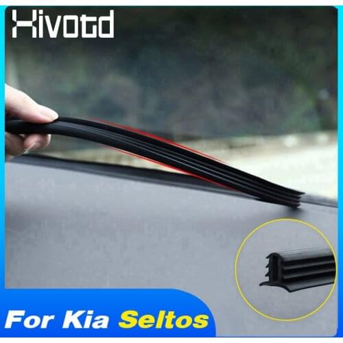 Interior Parts Car Dashboard Soundproof Strip Rubber Sealing Trim Decoration Car Stickers For Kia Seltos 2020 2021 Accessories