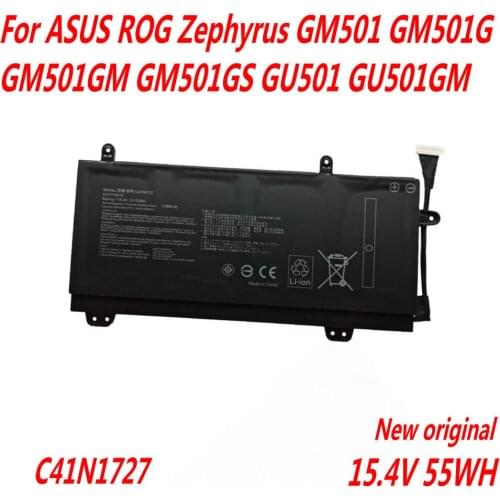 High Quality C41N1727 Laptop Battery For Asus ROG Zephyrus GM501 GM501G GM501GM GM501GS GU501 GU501GM 15.4V 55WH