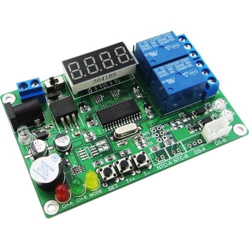 High precision Digital display intelligent temperature controller with 2 probe