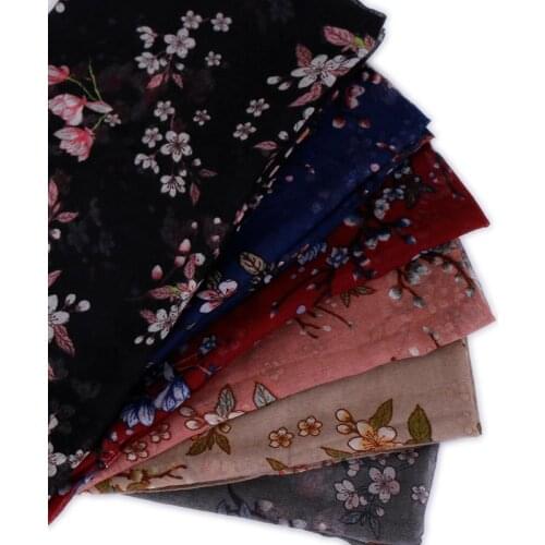 Ladies printe floral viscose scarf shawls muslim hijab flower wraps headband turbans autumn scarves/scarf 180*80cm 10pcs/lot
