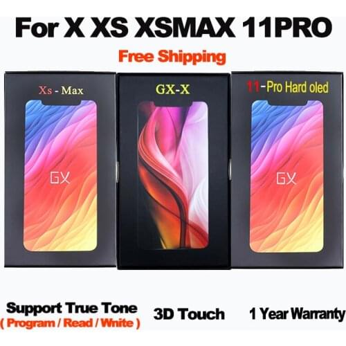 GX Pantalla OLED Incell LCD Display For iPhone X XS 11 LCD Display Touch Screen Digitizer Assembly For iPhone X 12 Pro XSMax XR