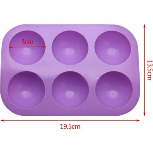 1pcs Home Use Silicone Half Ball Mould Chocolate Cake Muffin Baking Mold Bakeware