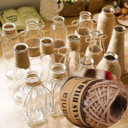 10 Meters Hemp Rope Home Decor Diy Manual Handmake Bottle Accessory Photo Scrapbooking Making Wall Weave Natural Jute