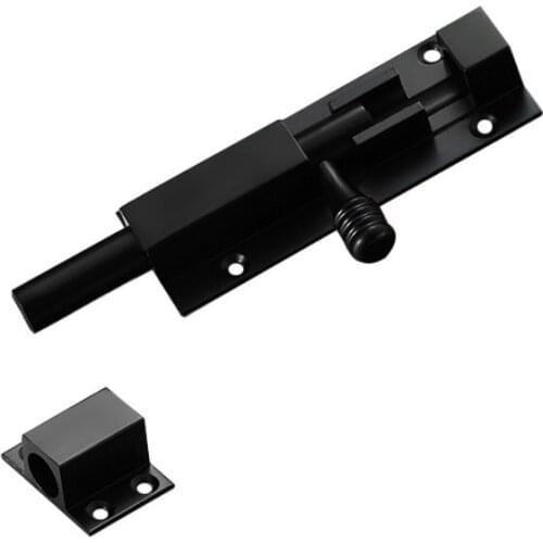 2pcs/lot New Home Hardware Door Bolts 4Inch Aluminum Alloy Solid Door Locks Sliding Door Latch For Gate Security