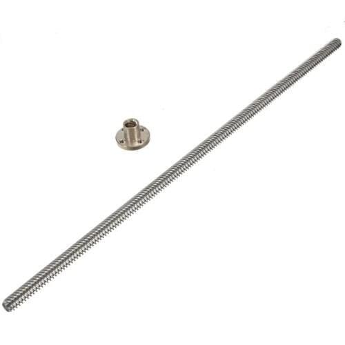3D Printer 8mm Lead Screw Rod Z Axis Linear Rail Bar Shaft 400mm Golden