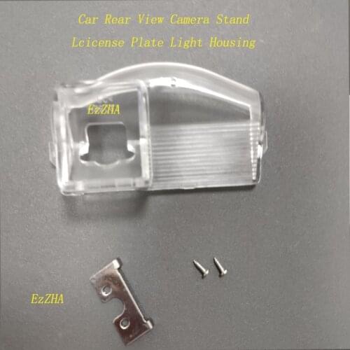 EzZHA Car Rear View Camera Bracket License Plate Lights Housing Mount For Mazda 2 M2 3 M3 Demio DE Hatchback 2007-2013 2014
