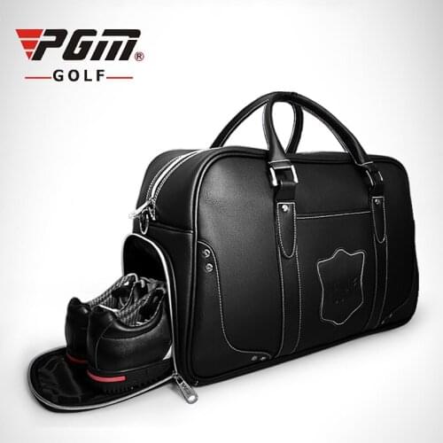Large Capacity Leather Golf Bags Golf Clothing Bag Waterproof Golf Shoes Bags Double Layer Sports Handbags D0075