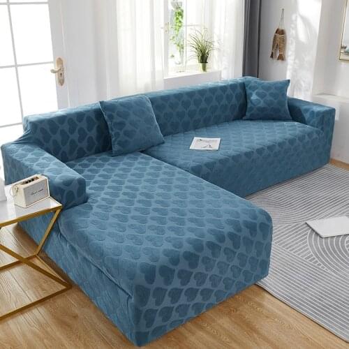 1/2/3/4-seater Sofa Cover Stretch Love Jacquard All-inclusive Sofa Slipcovers for Living Room Funda Couch Cover ArmChair Covers