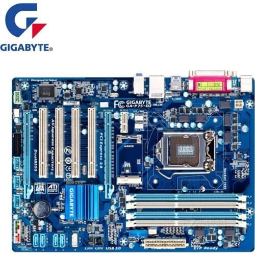 For Gigabyte GA-P75-D3 P75-D3 Motherboard LGA 1155 For Intel B75 B75M Used Desktop Mainboard USB3.0 SATA II PCI-E X16