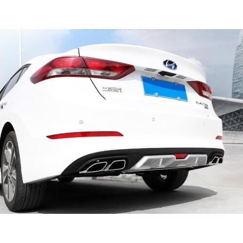 For hyundai elantra 2016-2019 model diffuser ABS Paint Car Rear Bumper Spoiler Lip, Auto Car Rear Bumper Diffuser for hyundai