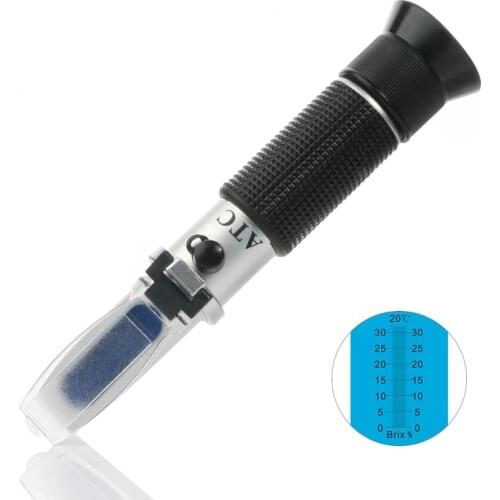Brix ATC Refractometer Sugar Degree Meter Saccharimeter Cutting Fluid Density Concentration Tester 0-32% Brix With Retail Box