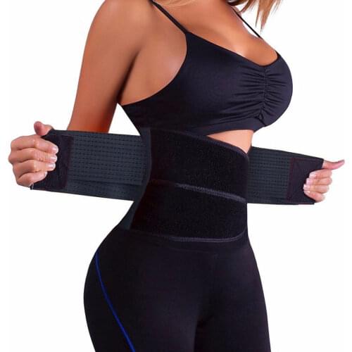 Womens Waist Trainer Cincher Control Slimming Underbust Corset Shapewear Body Tummy Corset Wrap Black Pink Yellow Blue