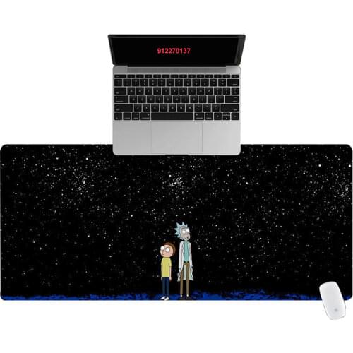 Office Computer Desk Mat Table Keyboard Big Mouse Pad Cartoon Starry Sky Laptop Cushion Desk Non-slip Mat Gamer Mousepad Mat