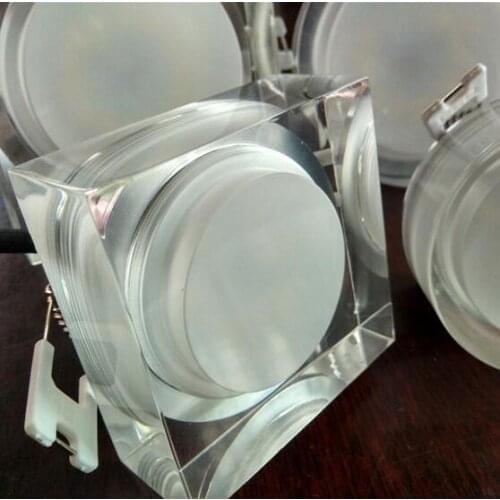 Led Downlight Square 1w 3w 5w 7w LED Ceiling Recessed Light AC85-265V Cabinet Wall Spot Down light Crystal Ceiling Lamp for Home