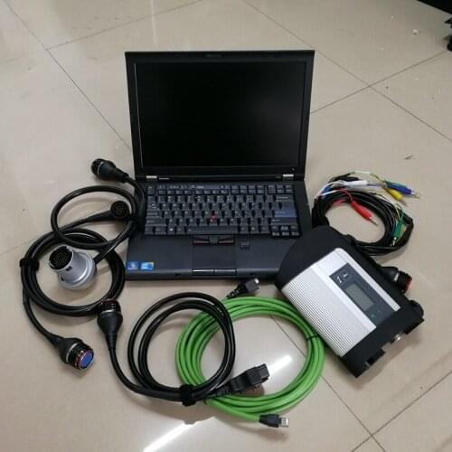 MB Star C4 SD C4 T410 used laptop I5 CPU 4G RAM 360GB SSD V12.2020 X DTS Monaco Software for Auto Diagnostic Tool SD Star C4