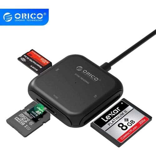 ORICO 4 in 1 USB 3.0 Card Reader Flash Multi Memory Card Reader for TF SD MS CF for Laptop OTG to Card Read USB 3.0