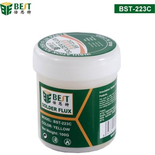 Solder Paste Welding Flux for Soldering SMD PCB BGA Lead-free Liquid Rosin Insulation Solder Flux Paste BST-223C 100g